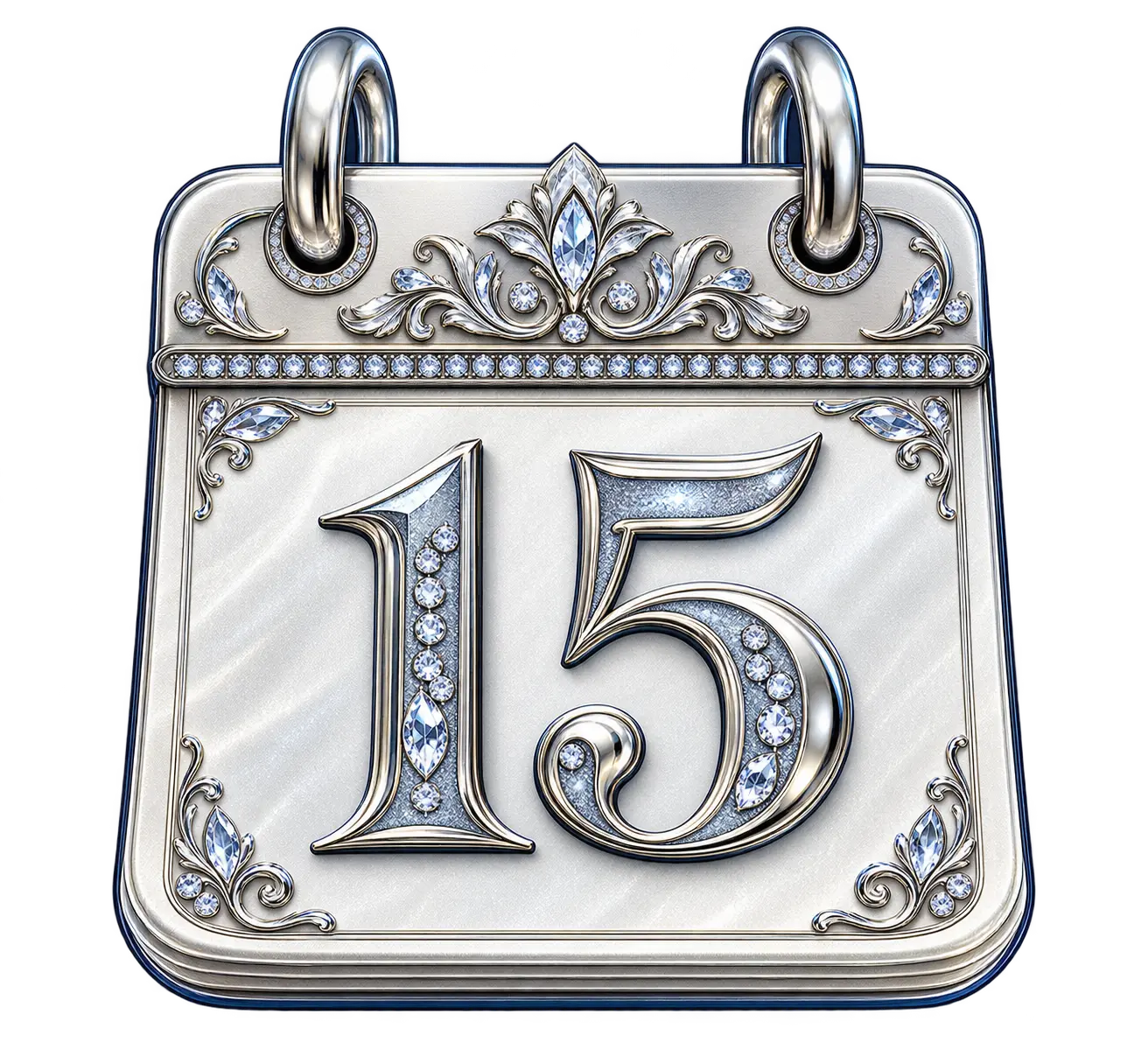 Calendario con el número 15