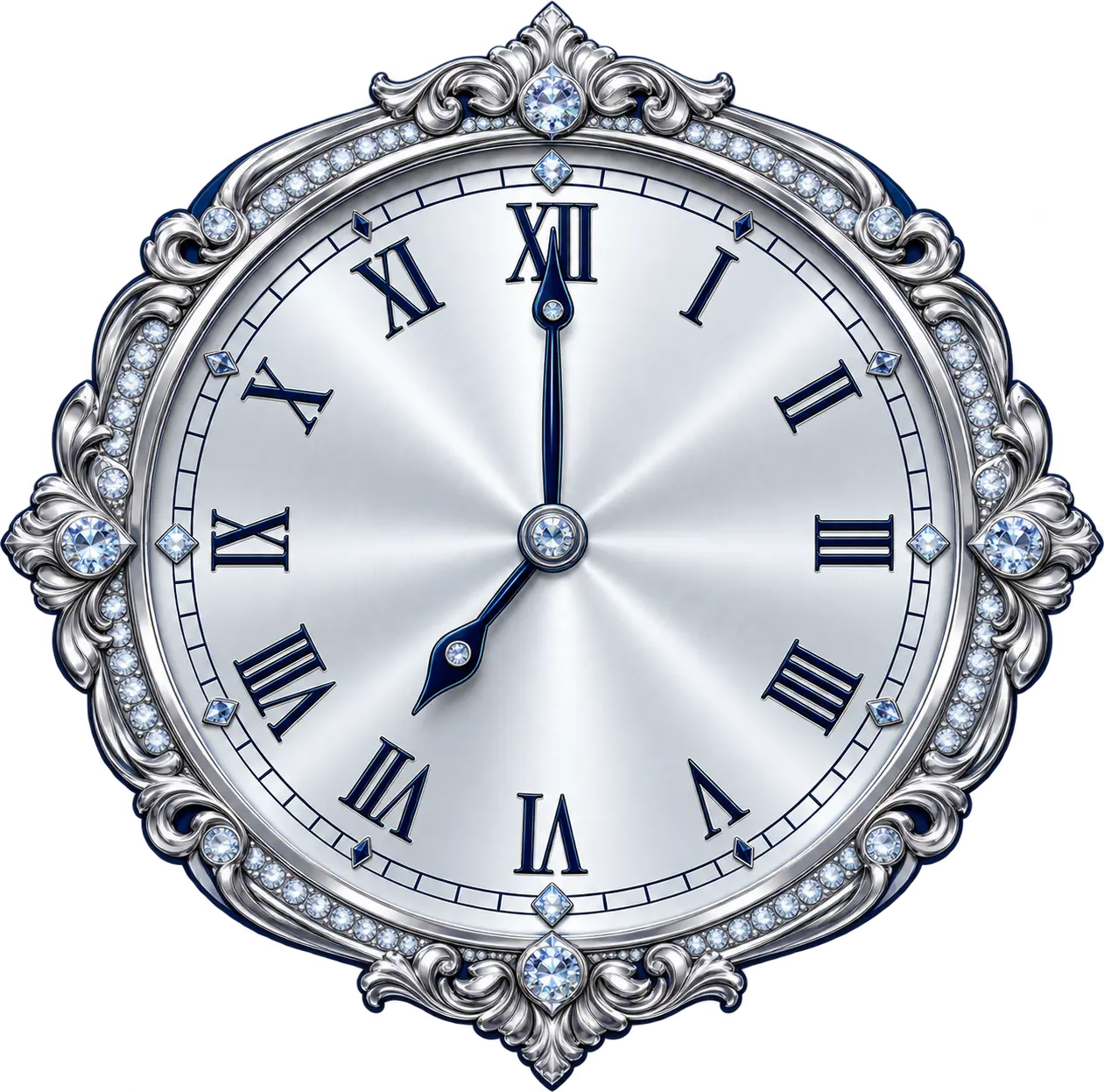 Reloj marcando las siete